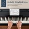 Best Choice Product Modern 88 Key Fully Weighted Desk Style Digital Piano w/ Metal Legs, 3 Sustain Pedal